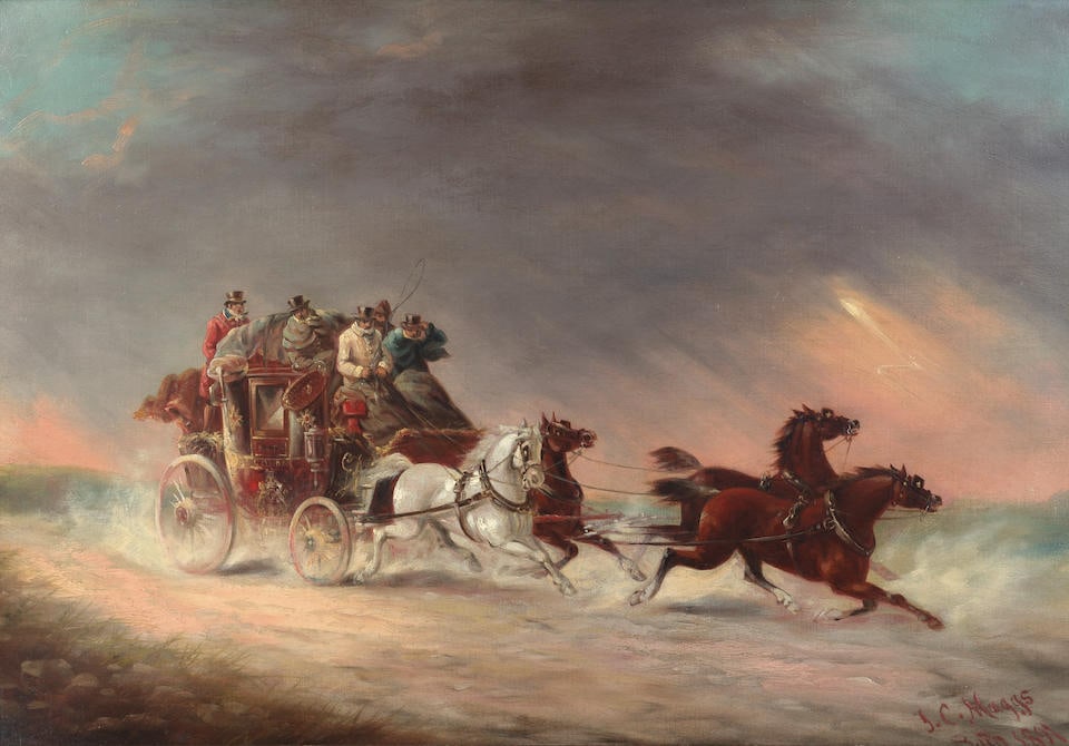 John Charles Maggs (British, 1819-1895) The Bath to London Royal Mail (1 of 3)