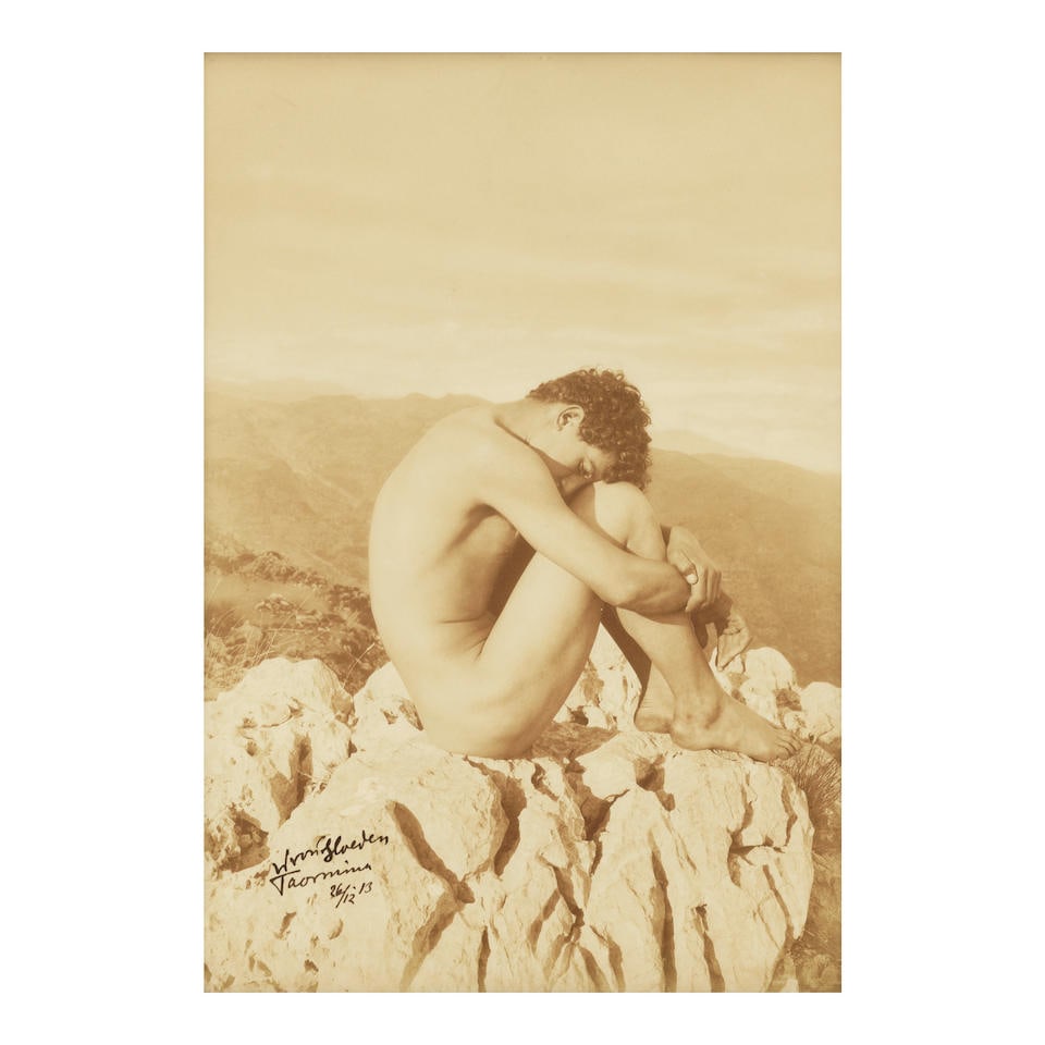 Baron Wilhelm von Gloeden (1856-1931); Cain (Taormina, Sicily); (1 of 2)