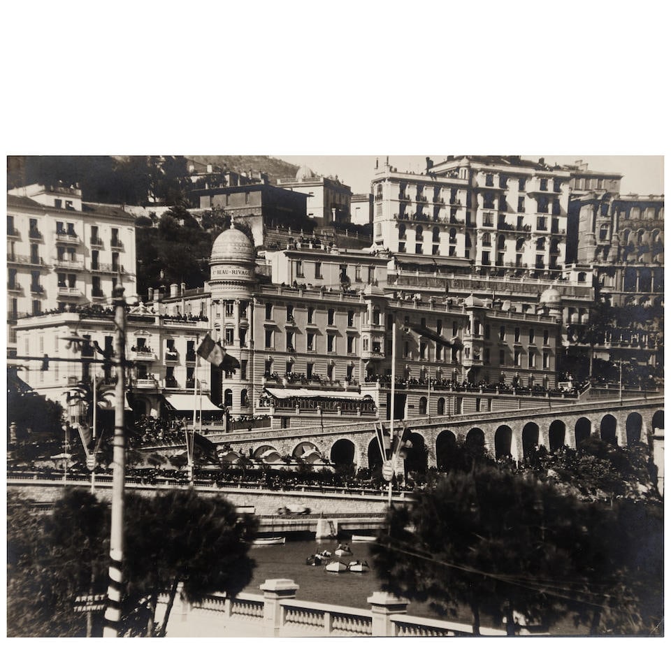 Man Ray (1890-1976); 'Grand Prix de Monaco';: Man Ray (1890-1976) 'Grand Prix de Monaco', 1927 Gelatin silver print; titled and dated in pencil and the photographer's '31 bis, Rue/Campagne/Premiere/PARIS' studio stamp (Manford M6) on the reverse.