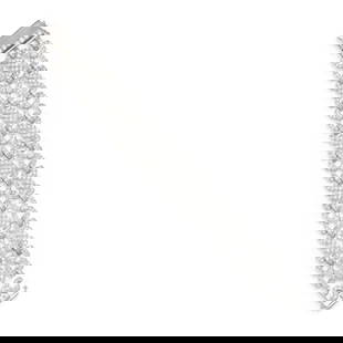 A PLATINUM, 18K WHITE GOLD AND DIAMOND BRACELET: A PLATINUM, 18K WHITE GOLD AND DIAMOND BRACELET Composed of a triple-row of links set with old European-cut and old mine-cut diamonds weighing approximately 11.40 carats, length 7 in., width 15/16 in