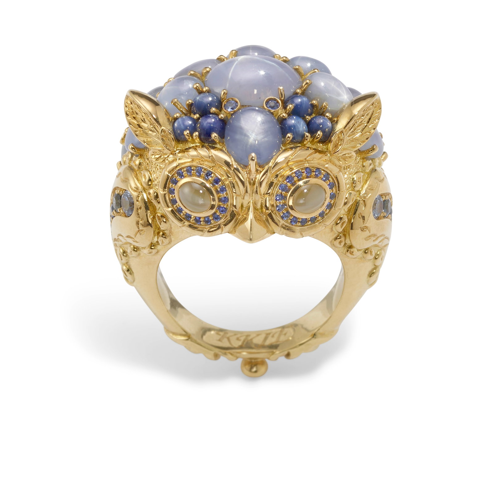 TEMPLE ST. CLAIR: AN 18K GOLD, STAR SAPPHIRE, SAPPHIRE, CHRYSOBERYL AND DIAMOND RING (1 of 4)