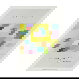 D'après ETEL ADNAN (1925-2021) We have to reconnect what words separated, 2021 Impression gi...: D'après ETEL ADNAN (1925-2021) We have to reconnect what words separated, 2021 Impression giclée en couleurs sur papier Hahnemühle Bamboo, Epreuve d'artiste numérotée 'AP 1/2'