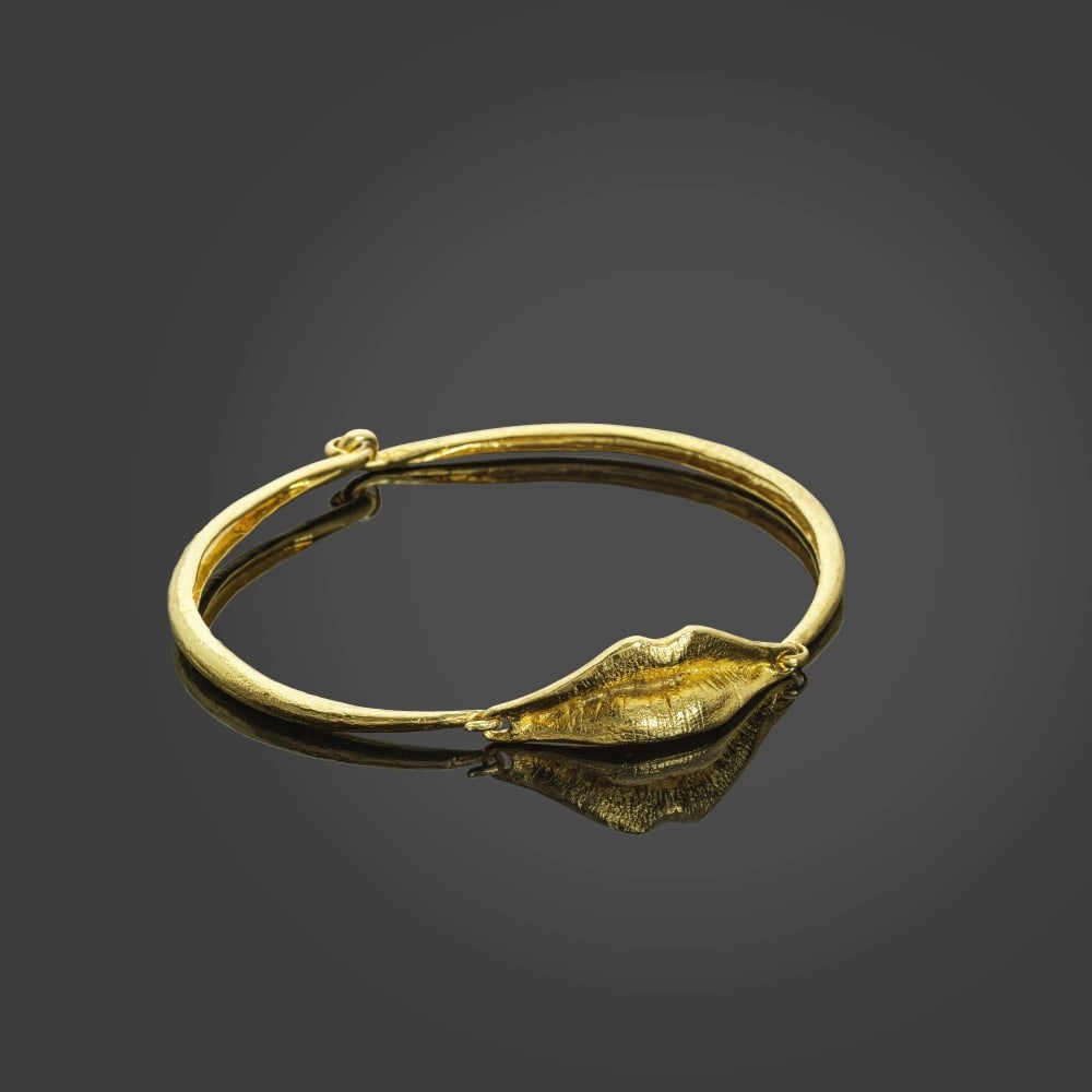 CLAUDE LALANNE (1925-2019) Collier bouche, 1975  Collier en vermeil, avec sa pochetteSigné e... (1 of 1)