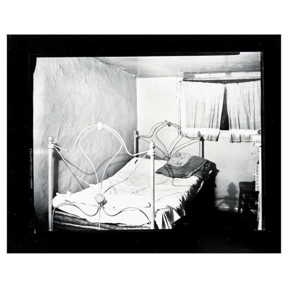 Walker Evans (1903-1975); Eight Photographs including: Bedroom in Boarding House on Hudson Stree...: Walker Evans (1903-1975) Eight Photographs including: Bedroom in Boarding House on Hudson Street, Residence of John Cheever, New York, 1931-33 Cary Ross's Bedroom, New York, 1932; New York State Farm