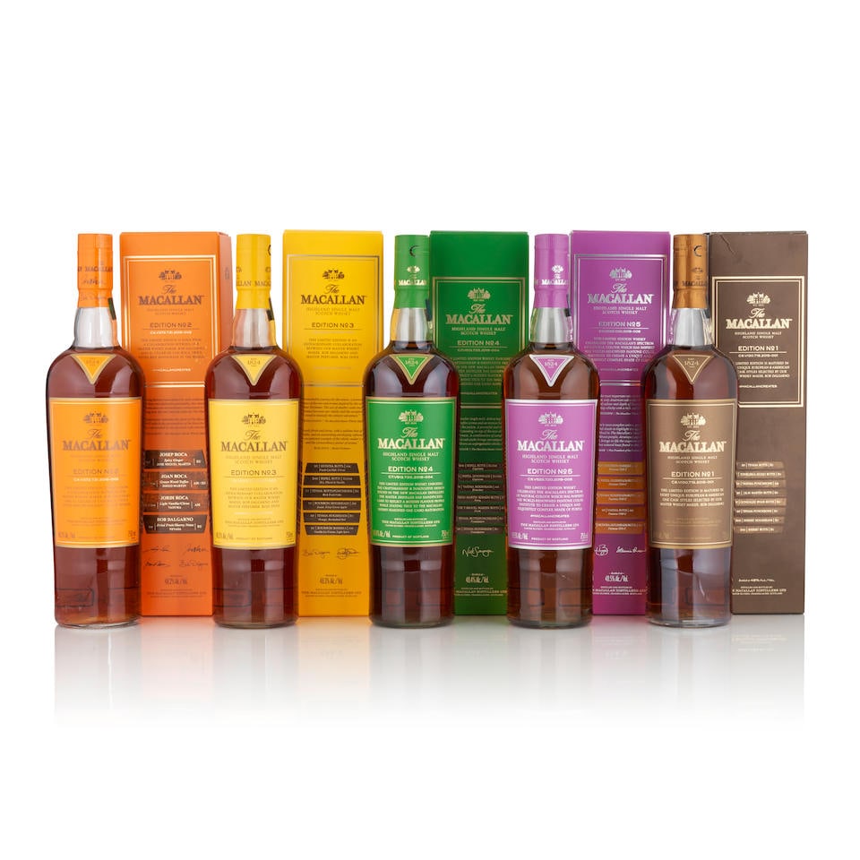 The Macallan Edition No. 1 (1 bottle, 750ml)The Macallan Edition No. 2 (1 bottle, 750ml)The Maca... (1 of 1)