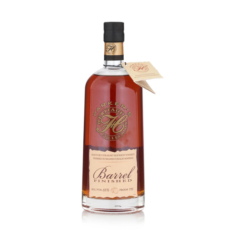 Parker's Heritage Orange Curacao Barrel Finished (1 bottle, 750ml): Parker's Heritage Orange Curacao Barrel Finished (1 bottle, 750ml) Region: Kentucky Alcohol content: 55% Notes: official bottling, 12th edition, 2018 release Footnotes: United States, Bourbon Lot to b