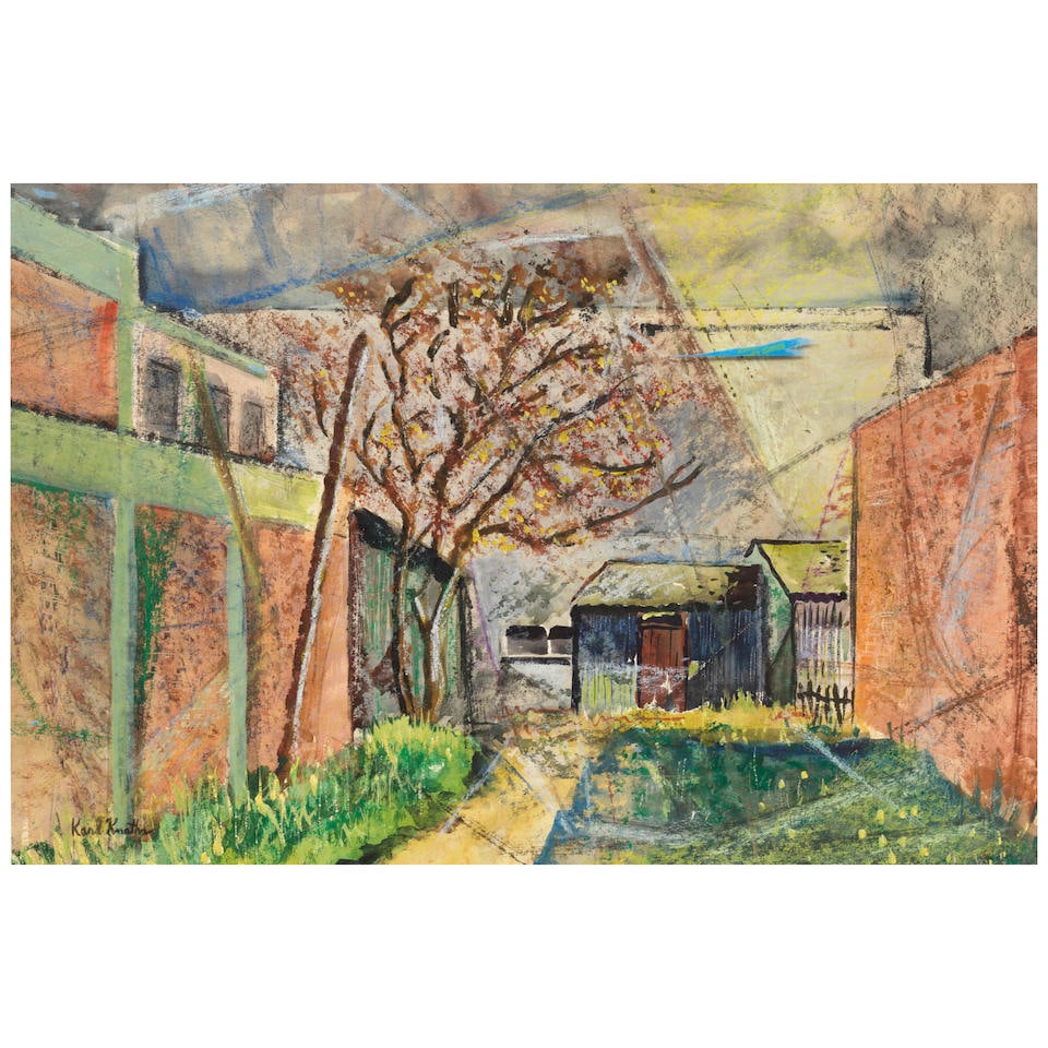 Karl Knaths (1891-1971) Landscape 15 1/2 x 23 1/4 in. (39.4 x 59.1 cm.) (1 of 2)
