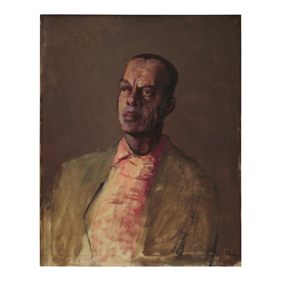 Robert Brackman (1898-1980) Portrait of a Man 30 1/4 x 24 1/4 in. (76.8 x 61.6 cm.) (1 of 2)