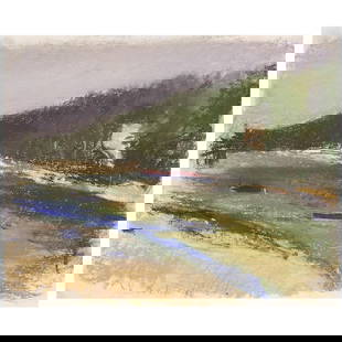 Wolf Kahn (1927-2020) In Cundy's Harbor, ME 11 x 14 in. (27.9 x 35.6 cm.) (Executed in 2000.): Wolf Kahn (1927-2020) In Cundy's Harbor, ME signed and dated 'W. Kahn 00' (lower left) pastel on paper 11 x 14 in. (27.9 x 35.6 cm.) Executed in 2000. Footnotes: Provenance Private collection, New Yor