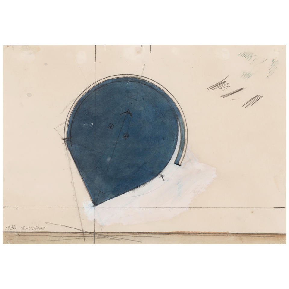 TONY DELAP (1927-2019) Untitled, 1986: TONY DELAP (1927-2019) Untitled, 1986 signed and dated '1986 Tony Delap' (lower left) graphite, watercolor and gouache on paper 7 3/4 x 10 3/4 in. 19.7 x 27.3 cm. Footnotes: Provenance Janus Gallery,