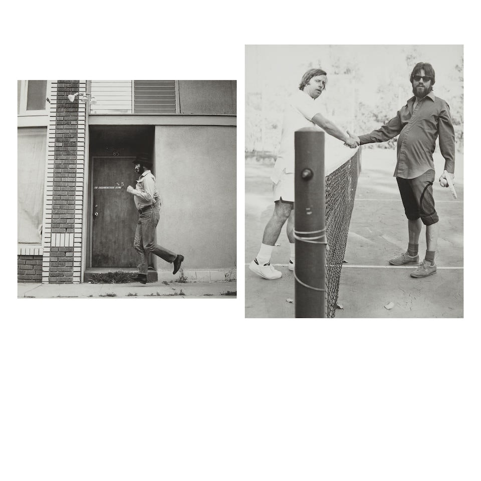 PATRICIA FAURE (1928-2008) Group of Two Photographs from Artists Exercise (Larry Bell and Ed Mos...: PATRICIA FAURE (1928-2008) Group of Two Photographs from Artists Exercise (Larry Bell and Ed Moses and Ken Price), 1971/2005 Larry Bell, 1971/2005 signed, numbered and dated '1971/2005 8/24 P. Faure'