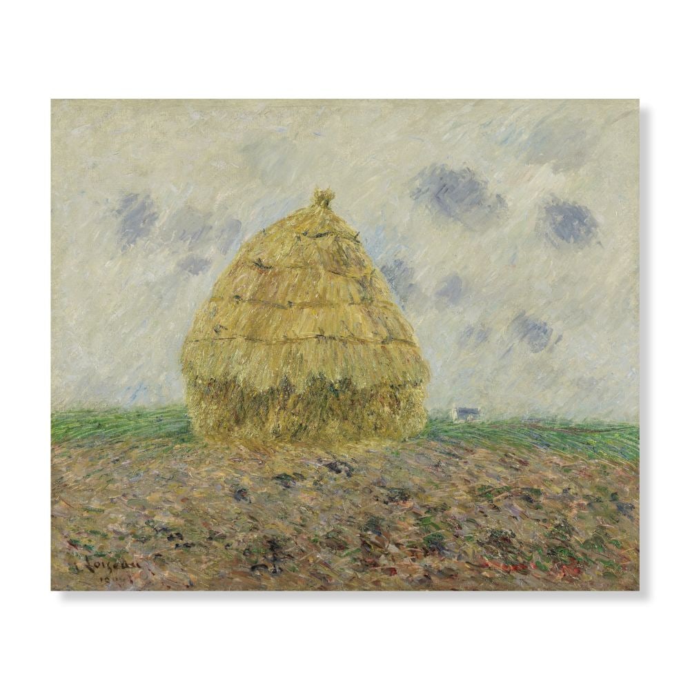 GUSTAVE LOISEAU (1865-1935) La Meule de Foin: GUSTAVE LOISEAU (1865-1935) La Meule de Foin signé 'Loiseau' et daté indistinctement (en bas à gauche) huile sur toile Peint en 1906 signed 'Loiseau' and dated indistinctly (lower left)