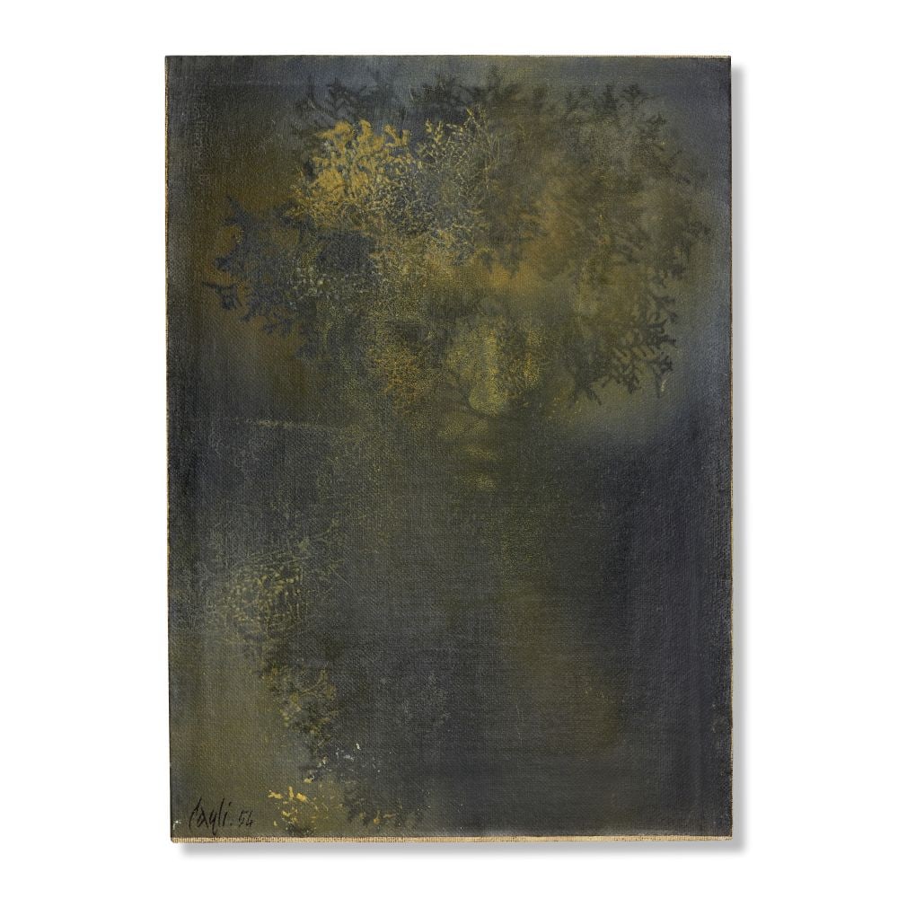 CORRADO CAGLI (1910-1976) Studio per Apollo: CORRADO CAGLI (1910-1976) Studio per Apollo signé et daté 'Cagli 54' (en bas à gauche) huile sur papier marouflé sur toile Peint en 1954 signed and dated 'Cagli 54' (lower left) oi