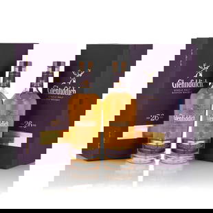 GLENFIDDICH 26 YEARS OLD (2 BOTTLES, 750ML): GLENFIDDICH 26 YEARS OLD (2 BOTTLES, 750ML) Region: Speyside Packaging: original cases Alcohol content: 43% Notes: official bottling Footnotes: Single Malt Lot to be sold without reserve. This lot is
