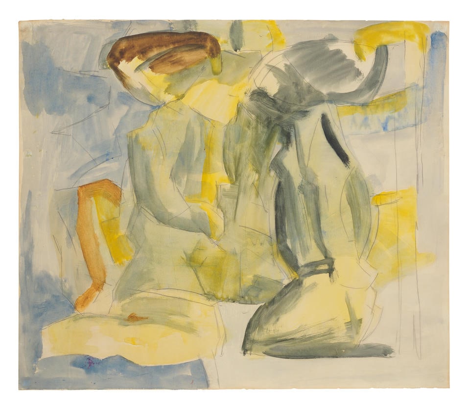 David Bomberg (British, 1890-1957) The Bathers 49 x 56.5 cm. (19 1/4 x 22 1/4 in.) (Executed cir...: David Bomberg (British, 1890-1957) The Bathers pencil and watercolour 49 x 56.5 cm. (19 1/4 x 22 1/4 in.) Executed circa 1920 Footnotes: Provenance With Gillian Jason Gallery, London, 2009 Sale; Chris