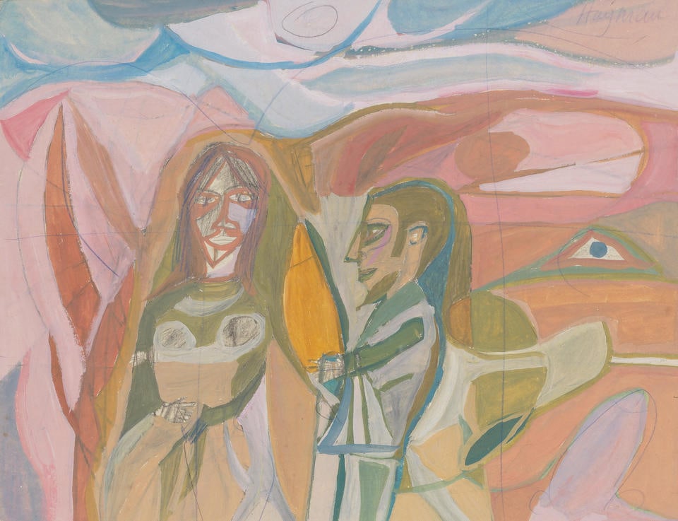 Patrick Hayman (British, 1915-1988) The Betrothal 26 x 34 cm. (10 1/4 x 13 3/8 in.) (Painted in ... (1 of 4)