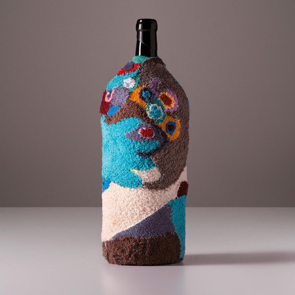 Ornellaia 'La Determinazione' bottle 1 of 1 signed by Pascale Marthine Tayou, 2022 (1x 9 liter): Ornellaia 'La Determinazione' bottle 1 of 1 signed by Pascale Marthine Tayou, 2022 (1x 9 liter) Region: Tuscany Footnotes: This unique Salamanzar of Ornellaia 2022 'La Determinazione' Vendemmia d'Arti