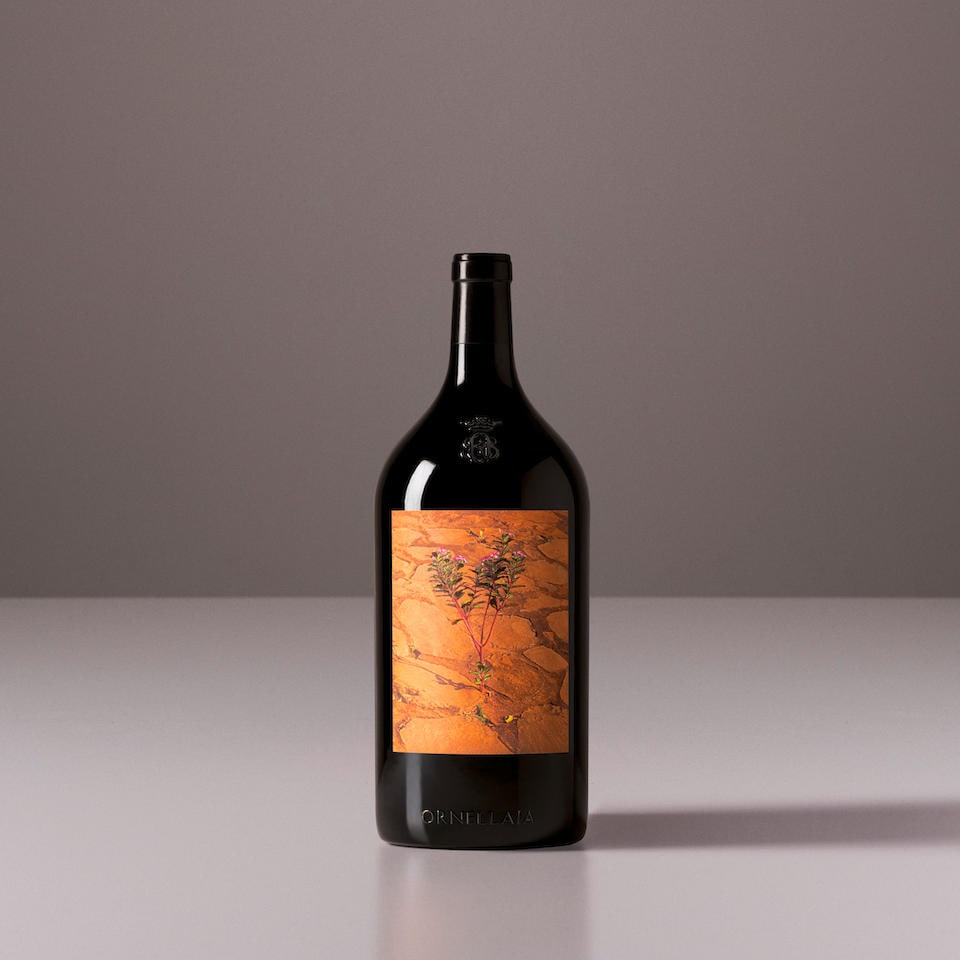 Ornellaia 'La Determinazione' signed by Pascale Marthine Tayou, 2022 (1x 3 liter): Ornellaia 'La Determinazione' signed by Pascale Marthine Tayou, 2022 (1x 3 liter) Region: Tuscany Label: bottle 1 of 100 Footnotes: This Double Magnum of Ornellaia 2022 'La Determinazione' Vendemmia d