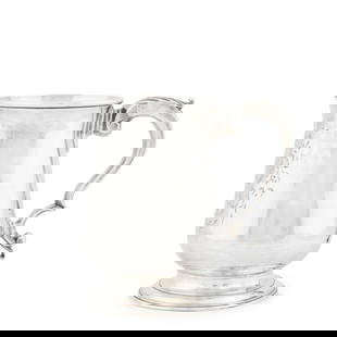 George III Sterling Silver Cann,: George III Sterling Silver Cann,  London, 1773, maker's mark 'IK' separated by a pellet, most likely John King, of baluster form on a circular spreading foot, ht. 5 in., approx. 11.60 troy oz. For fur