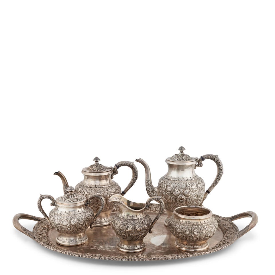 S. Kirk & Son Sterling Silver Coffee and Tea Service with Tray, (1 of 1)