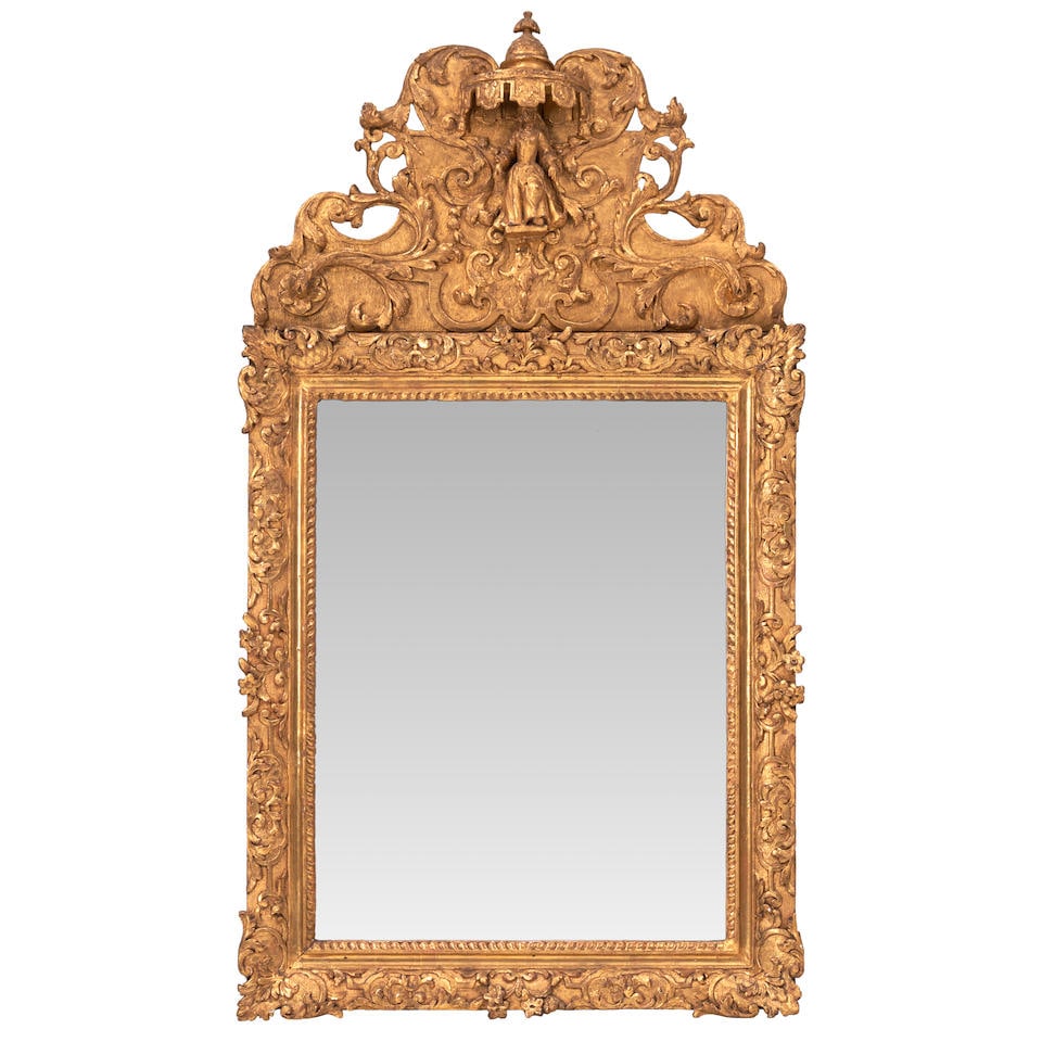French Giltwood Mirror, 19th century, (1 of 1)