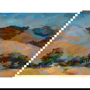 Cedric Marshall (1890-1946) Untitled (group of six landscapes) various sizes, largest 11 x 14 in.: Cedric Marshall (1890-1946) Untitled (group of six landscapes) each unsigned each oil on board various sizes, largest 11 x 14 in.  This lot is subject to the following lot symbols: &#164; &#164; Lot t