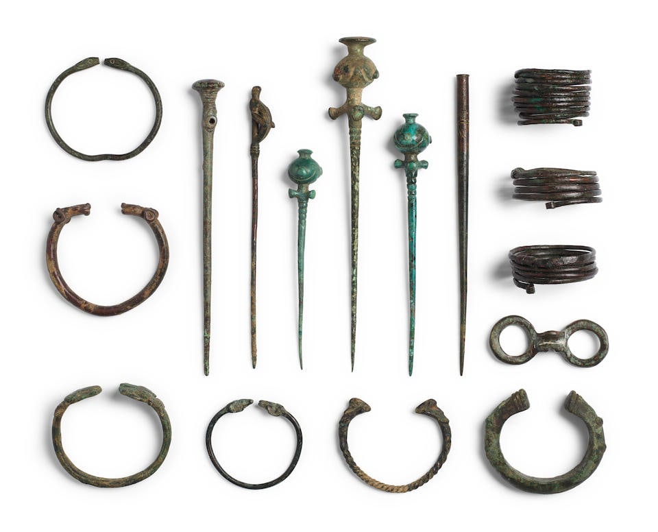 A group of Luristan bronze bracelets and dress pins 16 (1 of 1)