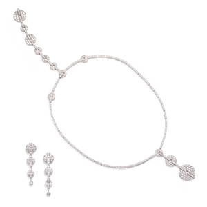 CARTIER: A DIAMOND 'HIMALIA' NECKLACE AND EARRINGS SET, FRANCE