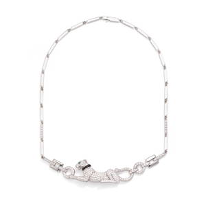 CARTIER: A DIAMOND AND GEM-SET 'PANTH&#200;RE DE CARTIER' NECKLACE, FRANCE
