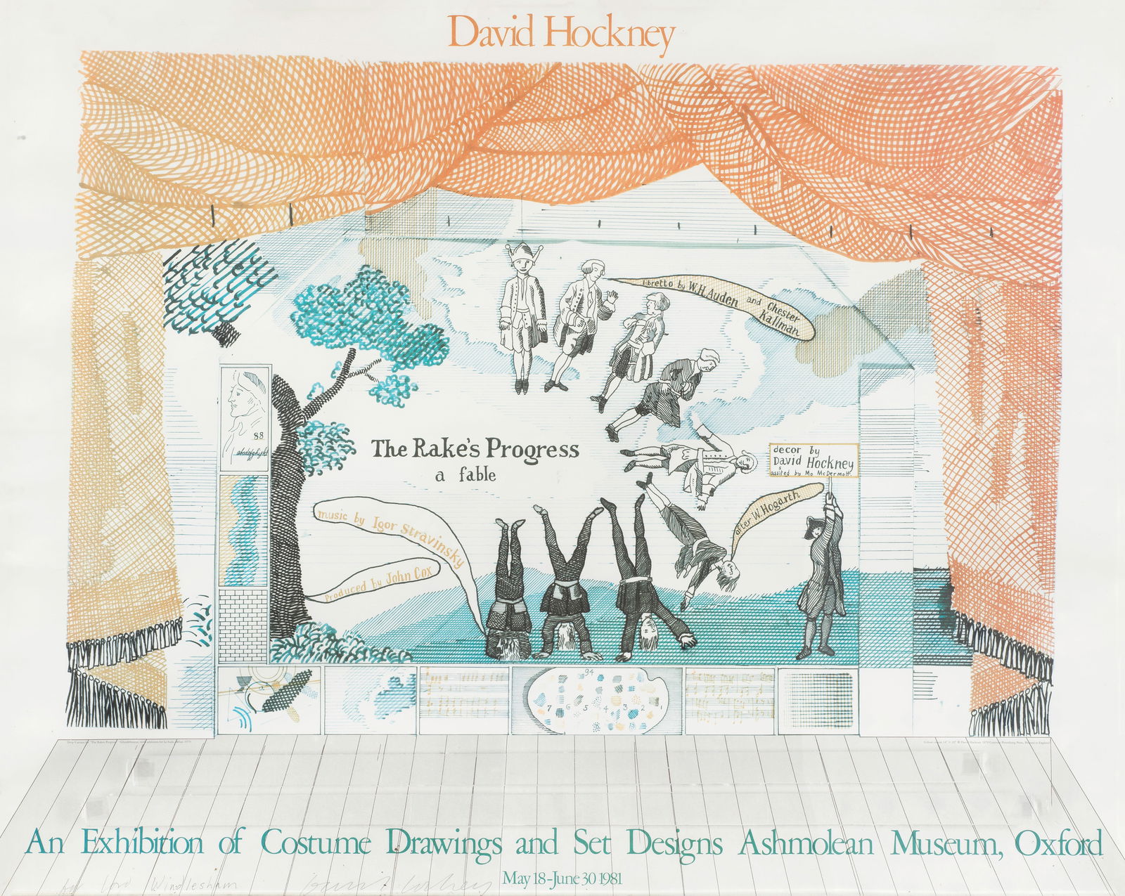 David Hockney R.A. (British, born 1937) David Hockney: An Exhibition of Costume Drawings and Set... (1 of 1)