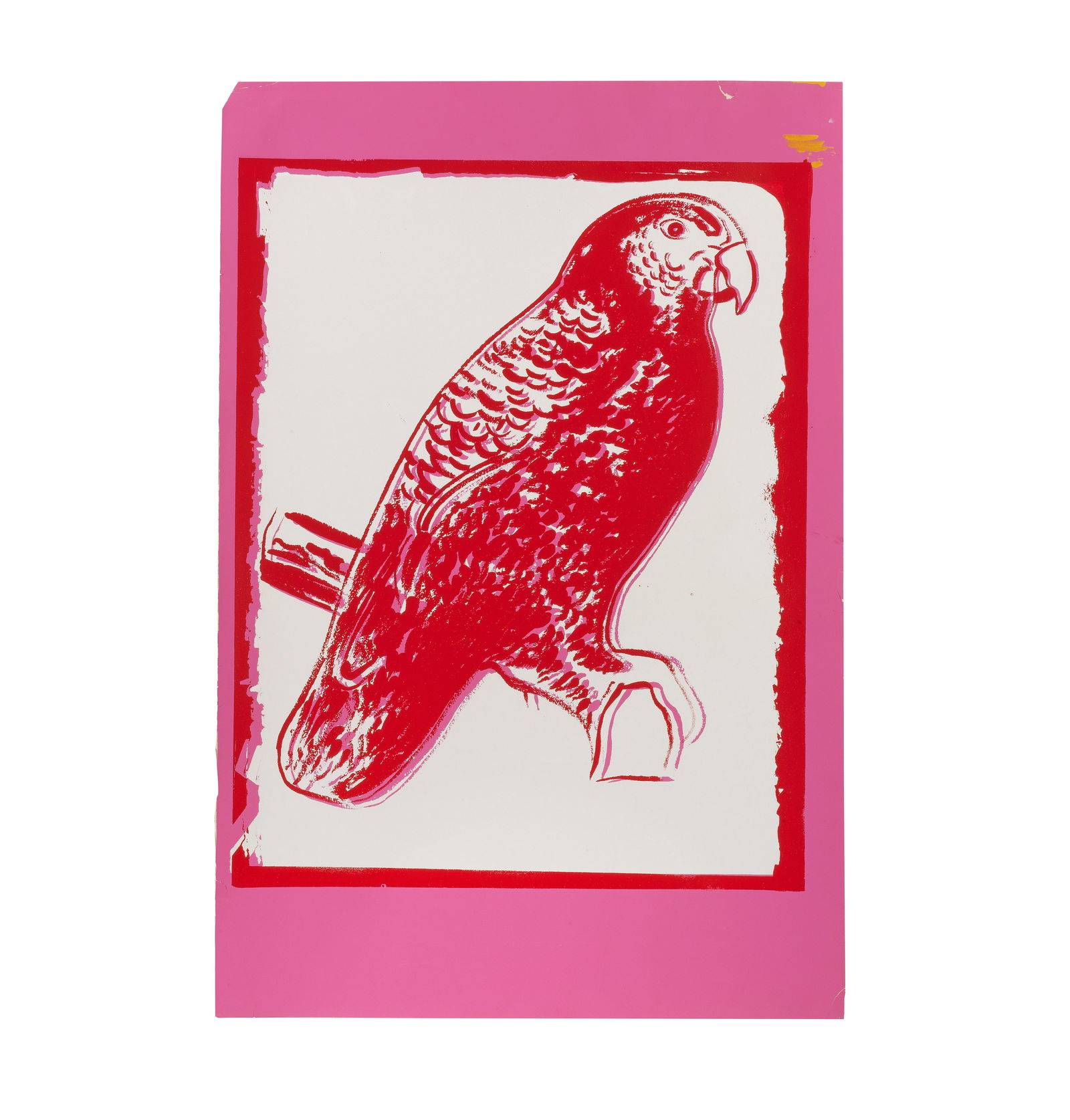 Andy Warhol (American, 1928-1987) Puerto Rican Parrot Unique screenprint in colours, 1986, on wo... (1 of 1)