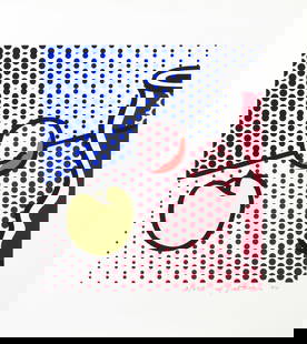 Roy Lichtenstein (American, 1923-1997) Still Life with Red Jar Screenprint in colours, 1994, on ...: Roy Lichtenstein (American, 1923-1997) Still Life with Red Jar (Corlett 291) Screenprint in colours, 1994, on Lanaquarelle watercolour paper, signed, dated and numbered 3/250 in pencil (there were als