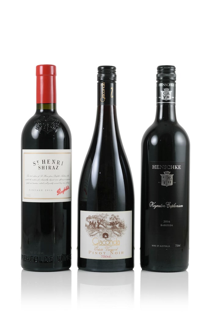 Henschke, Keyneton Euphonium, 2015 (3 x 750ml) Penfolds, St. Henri Shiraz, 2016 (6 x 750ml) Giac... (1 of 1)