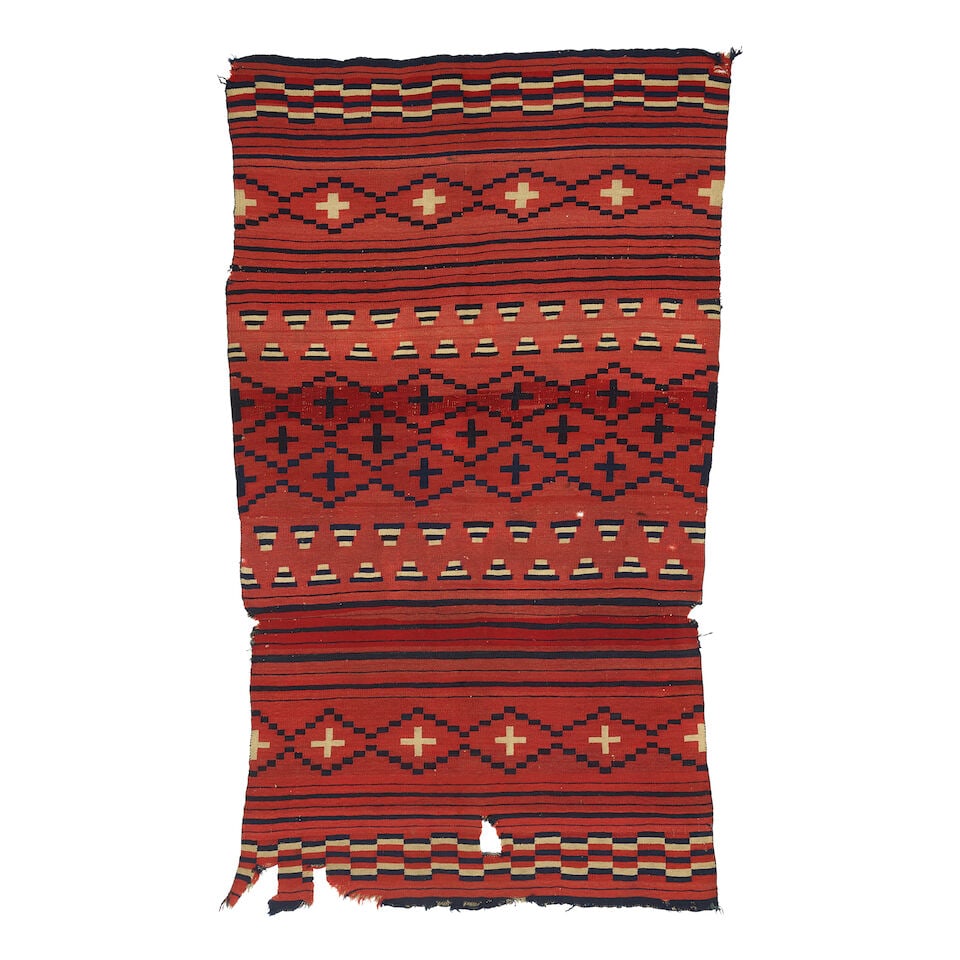 A Diné (Navajo) Classic Period child's blanket/petite serape (1 of 2)
