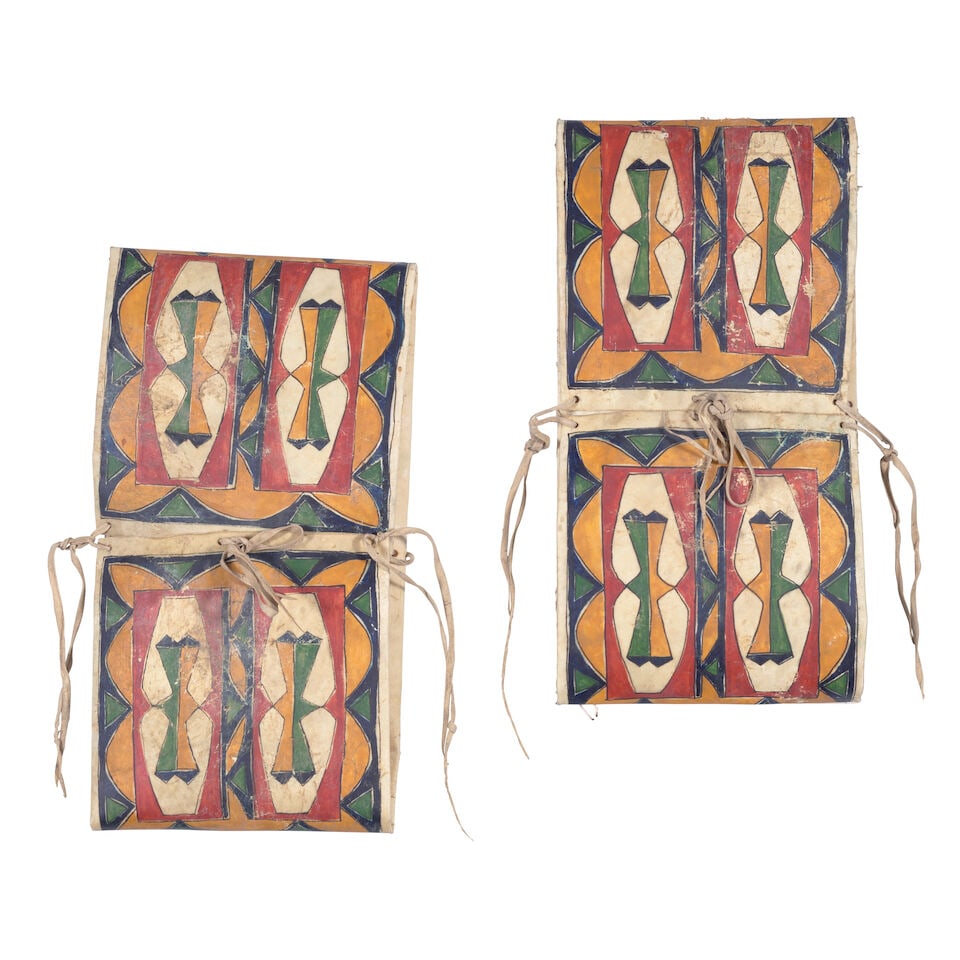 A pair of Northern Plains-style parfleche envelopes (1 of 2)
