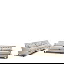 PAIR OF THOMAS PHEASANT (B. 1955) FOR BAKER FURNITURE THREE-SEAT 'MAX' SOFAS  High Point, North ...