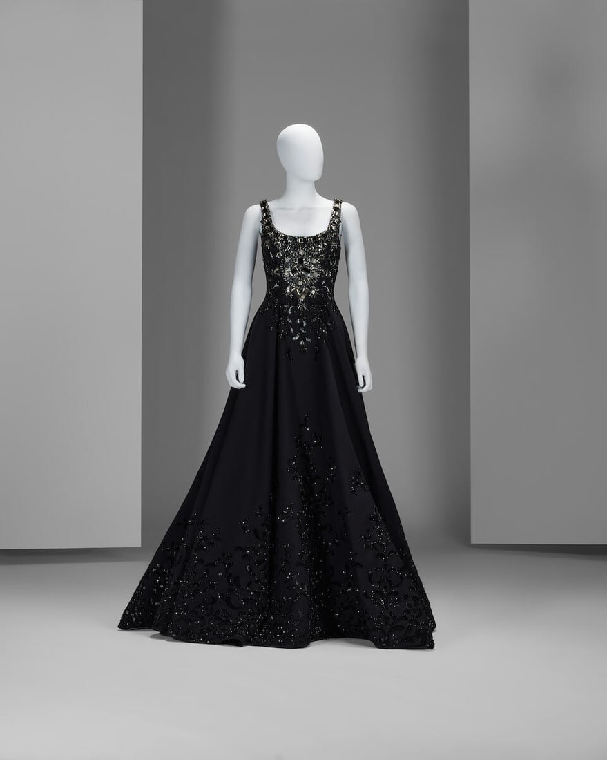 Ralph & Russo Haute Couture: a Black Embroidered Neoprene and Silk Duchess Ballgown Spring/Summe... (1 of 6)