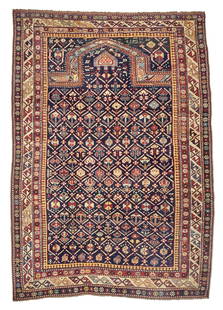 Shirvan Rug Caucasus 2 ft. 9 in. x 5 ft. 7 in.: Shirvan Rug Caucasus c. second half 19th century 2 ft. 9 in. x 5 ft. 7 in. Saleroom notices: Please note: the size is approximately 3 ft. 9 in. x 5 ft. 7in. For further information on this lot please