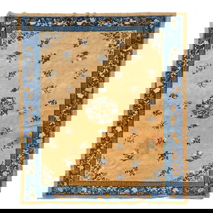 Peking Carpet China 9 ft. 1 in. x 11 ft. 10 in.: Peking Carpet China c. 1900 9 ft. 1 in. x 11 ft. 10 in. For further information on this lot please visit Bonhams.com For further information about this lot please