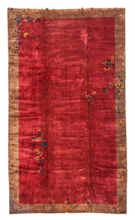 Chinese Art Deco Carpet China 10 ft. x 17 ft. 3 in.: Chinese Art Deco Carpet China c. first half 20th century 10 ft. x 17 ft. 3 in. For further information on this lot please visit Bonhams.com For further information about this lot please