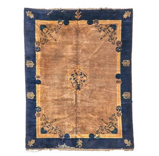 Peking Carpet China 8 ft. 10 in. x 11 ft. 4 in.: Peking Carpet China c. early 20th century 8 ft. 10 in. x 11 ft. 4 in. This lot is subject to the following lot symbols: &#164; &#164; Lot to be sold without reserve. For further information on this lo