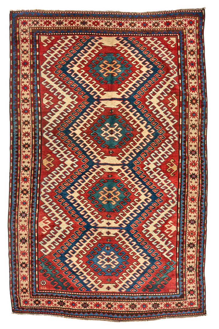 Bordjalou Kazak Rug Caucasus 5 ft. x 7 ft. 7 in.