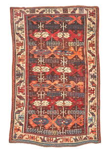 East Anatolian Rug Anatolia 4 ft. 7 in. x 7 ft.: East Anatolian Rug Anatolia Circa mid 19th century, an early East Anatolian Rug with a bold, spacious, and archaic drawing. 4 ft. 7 in. x 7 ft. Footnotes: OVERALL CONDITION: Wear consistent with age a