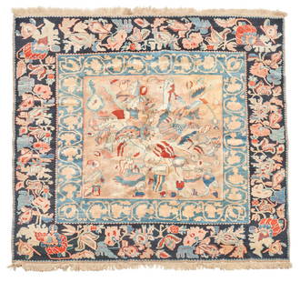 Contemporary Turkish Rug Anatolia 7 ft. 1 in. x 7 ft. 1 in.: Contemporary Turkish Rug Anatolia c. late 20th century, natural dyes. 7 ft. 1 in. x 7 ft. 1 in. For further information on this lot please visit Bonhams.com For further information about this lot plea