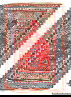 East Anatolian Prayer Rug Anatolia 3 ft. 8 in. x 5 ft. 3 in.: East Anatolian Prayer Rug Anatolia c. late 19th century 3 ft. 8 in. x 5 ft. 3 in. Footnotes: OVERALL CONDITION: Good to fair. Wear consistent with age and use. This condition report is provided for yo