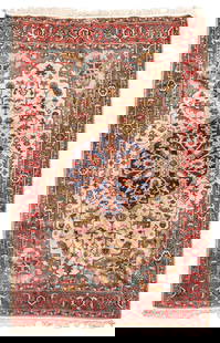 Indian 'Heriz' Carpet India 6 ft. 2 in. x 9 ft. 8 in.: Indian 'Heriz' Carpet India c. 20th century 6 ft. 2 in. x 9 ft. 8 in. For further information on this lot please visit Bonhams.com For further information about this lot please