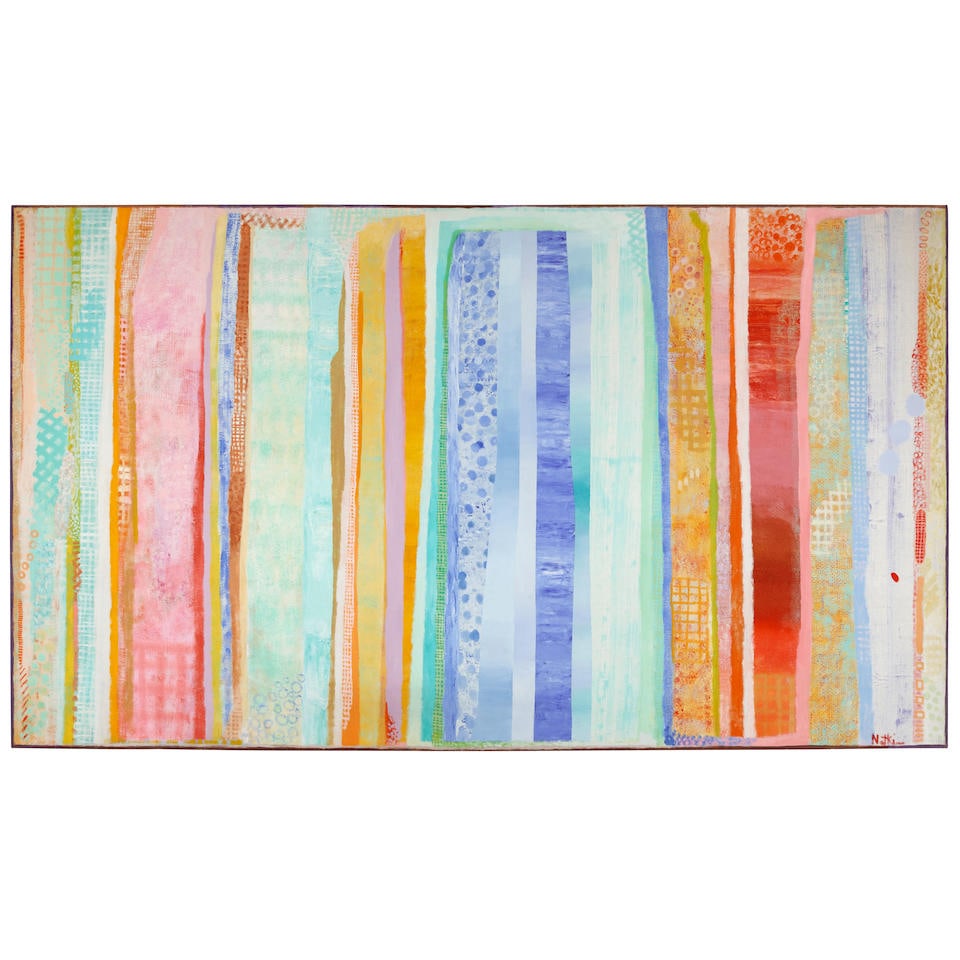 ROBERT NATKIN (1930-2010) Apollo (Painted circa 1980): ROBERT NATKIN (1930-2010) Apollo signed 'Natkin' (lower right) acrylic on canvas 80 x 138 1/4 in (203.2 x 351.2 cm) Painted circa 1980 Footnotes: Provenance Private collection, Beverly Hills. Saleroom