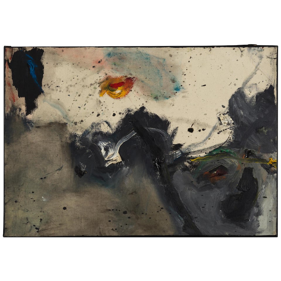 GENE DAVIS (1920-1985) Yellow Square 14 x 20 in (35.4 x 50.8 cm) (Painted circa 1958) (1 of 2)