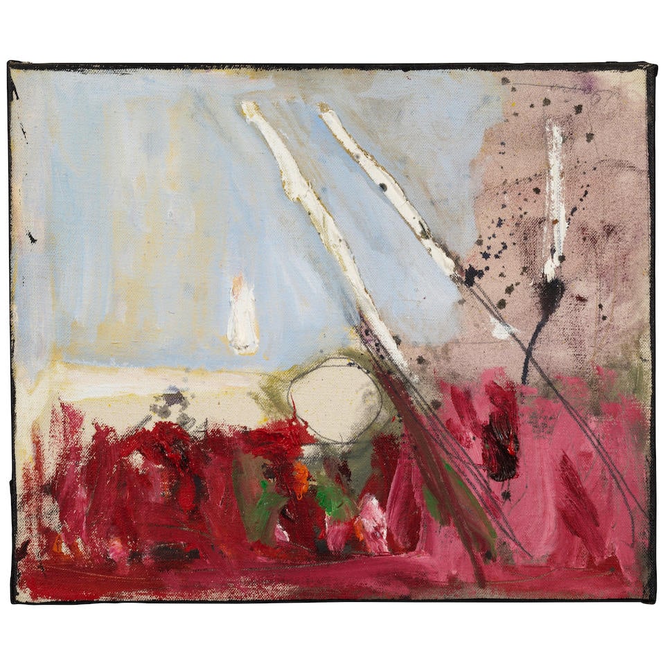 GENE DAVIS (1920-1985) Untitled 10 1/16 x 12 in (25.5 x 30.4 cm) (Painted in 1975) (1 of 2)