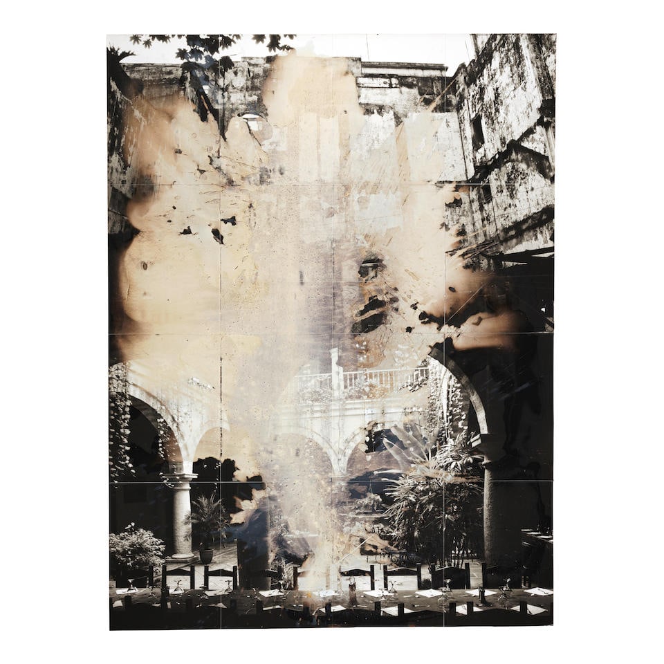 JOE GOODE (1937-2025) Jose's Travels Mixed Media 14 (Cuba) 60 x 44 7/8 in (152.4 x 114 cm) (Exec...: JOE GOODE (1937-2025) Jose's Travels Mixed Media 14 (Cuba) signed and dated 'Joe Good 2011-2013' (on the reverse) acrylic on photograph collage laid on board 60 x 44 7/8 in (152.4 x 114 cm) Executed i